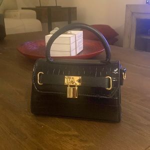 Mini black purse